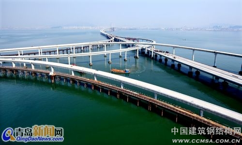 海灣大橋?qū)?ldquo;青島、紅島、黃島”串聯(lián)起宏偉大青島